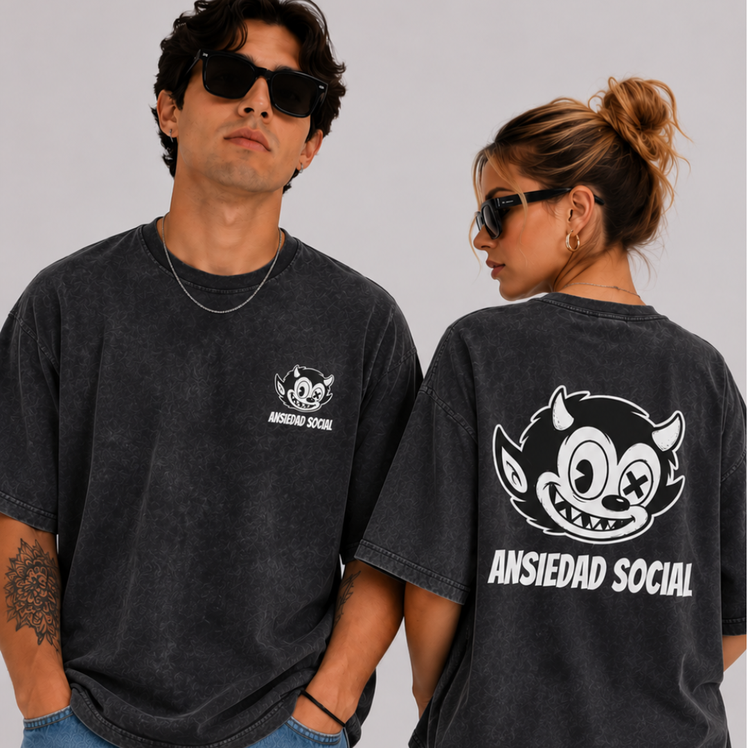 Ansiedad Social Remera Oversize